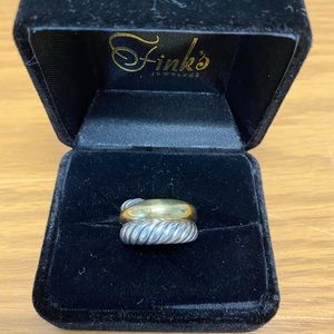 David Yurman Crossover Cable Ring, Size 6